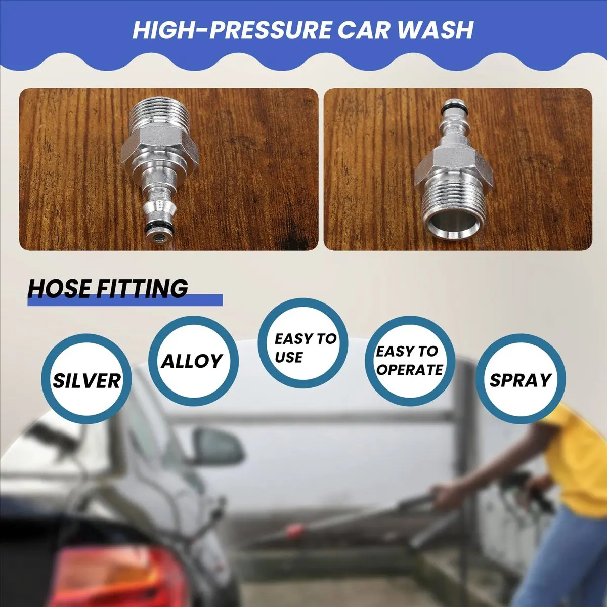 Super Sale Quick Connection Pressure Washer-Gun Hose Adapter For Lavor Vax,M22 Quick Insertion
