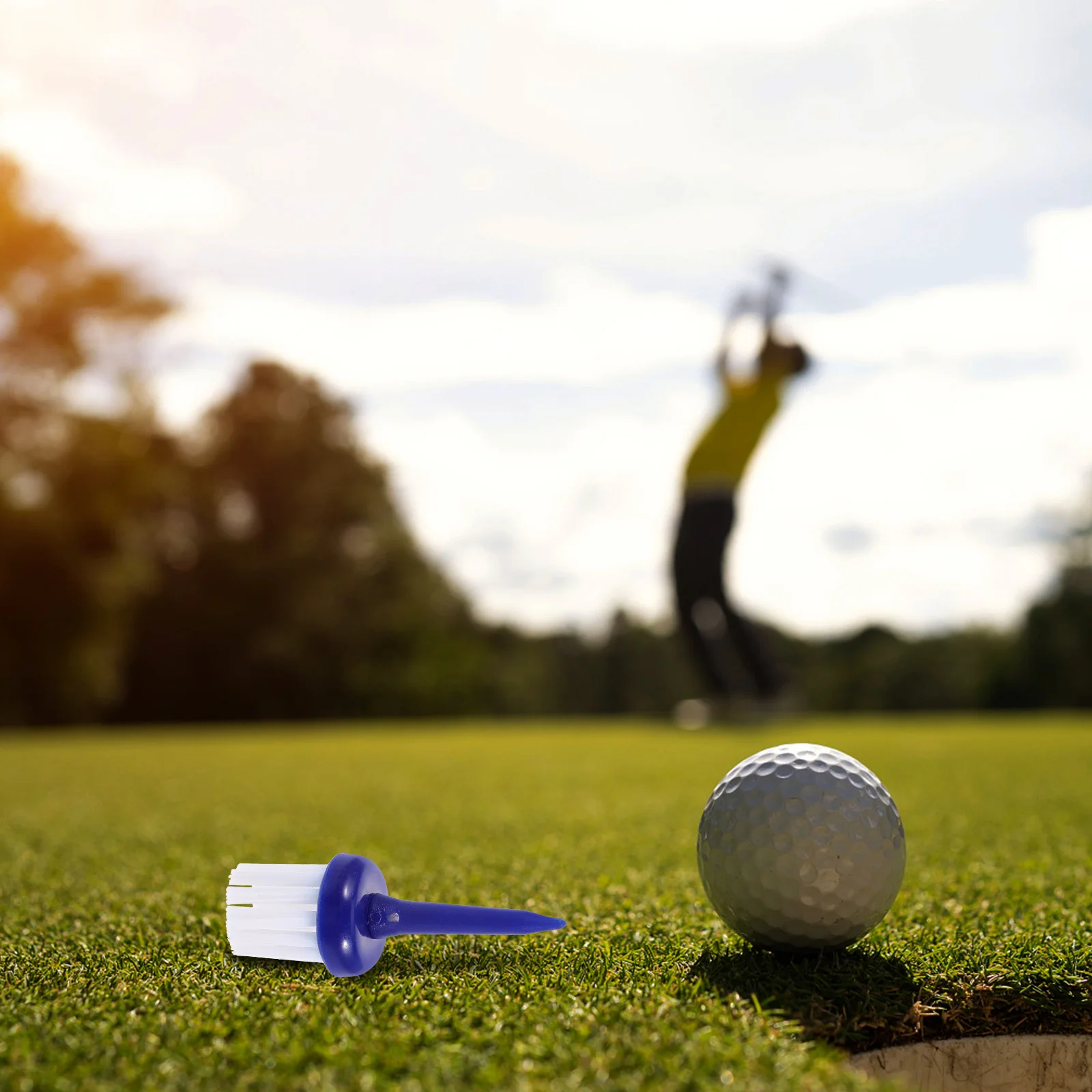 

5pcs Golf Ball Holders Professional Replaceable Golf Tees Wear-Resist Plastic Stands For Outdoor Practice Golfing Supplies