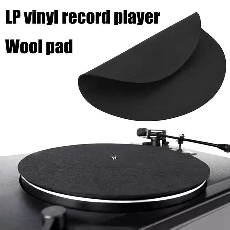 Hot！1/3Pcs 7/10/12inch Felt Turntable Platter Vinyl Record Pad Anti-Static Anti-slip Protection Mat For LP Vinyl Record Players