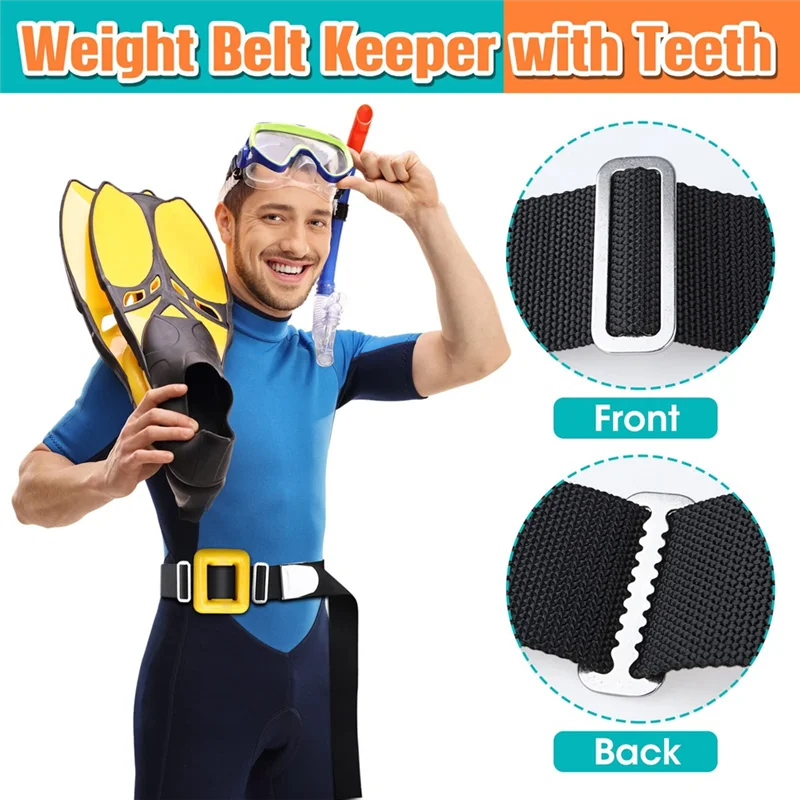 ABPR-Outdoor Diving Replacement Accessories Webbing Buckle Tooth For 2 Inch (5 Cm) Webbing