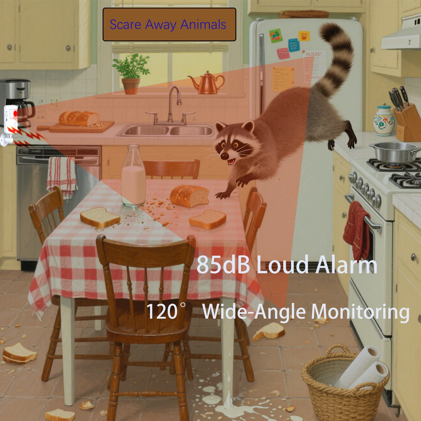 Detector de alarme de intrusão infravermelho wi-fi com controle de aplicativo tuya detecção de movimento alarme de intrusão wi-fi de segurança doméstica