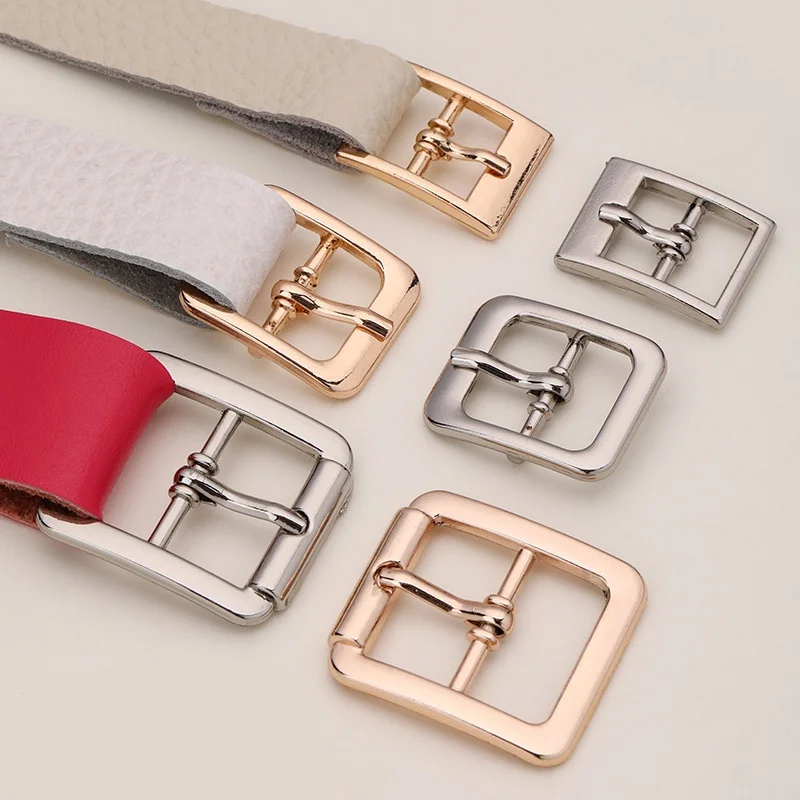 New 4pcs/lot 12-20mm width silver gold small Square alloy metal shoes bags Belt Buckles DIY Accessory Sewing