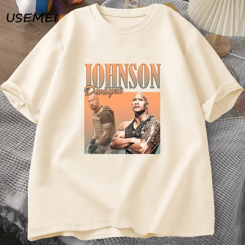 Dwayne Johnson Rock Hard T-shirt Men Summer Clothes harajuku Men Short Sve Men's T-shirts Casual Mens Designer Clothes Tees