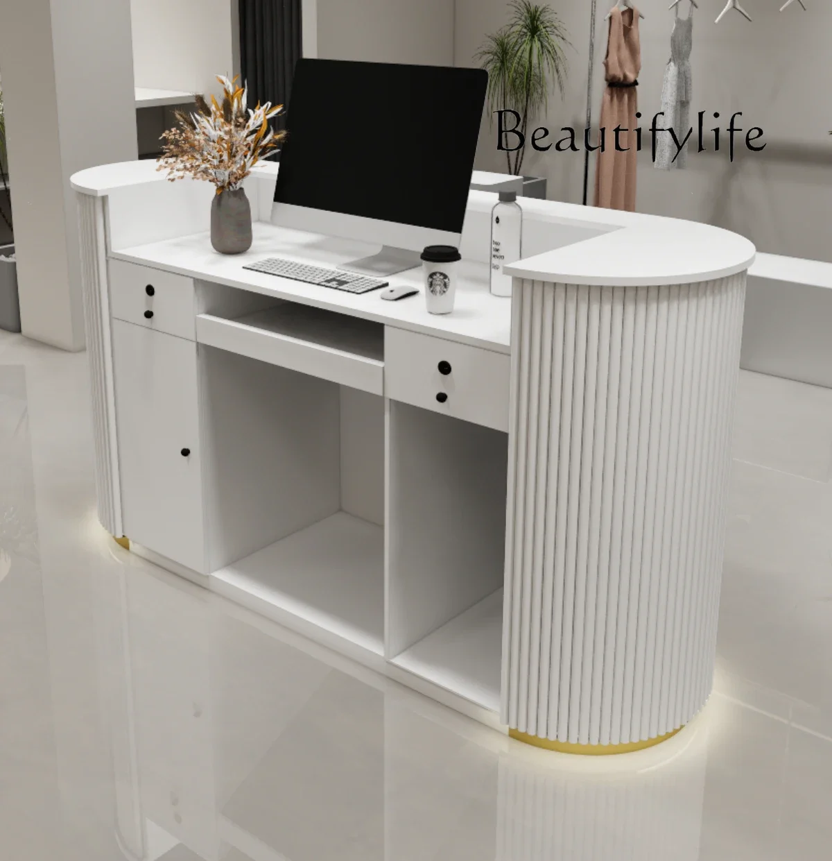 a Small Shop Bar Table Clothing Store Beauty Salon Front Desk Reception Counter