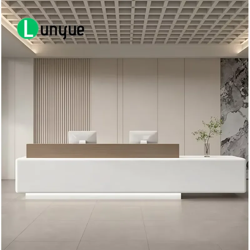Modern Reception Desk for Hotel Office Welcome Area Front Desk Stylish Design Durable Furniture Professional Business Counter