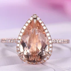 Fashion Luxury Shiny Cubic Zirconia Engagement/Wedding Ring for women Creative Anniversary Jewellery Accessories