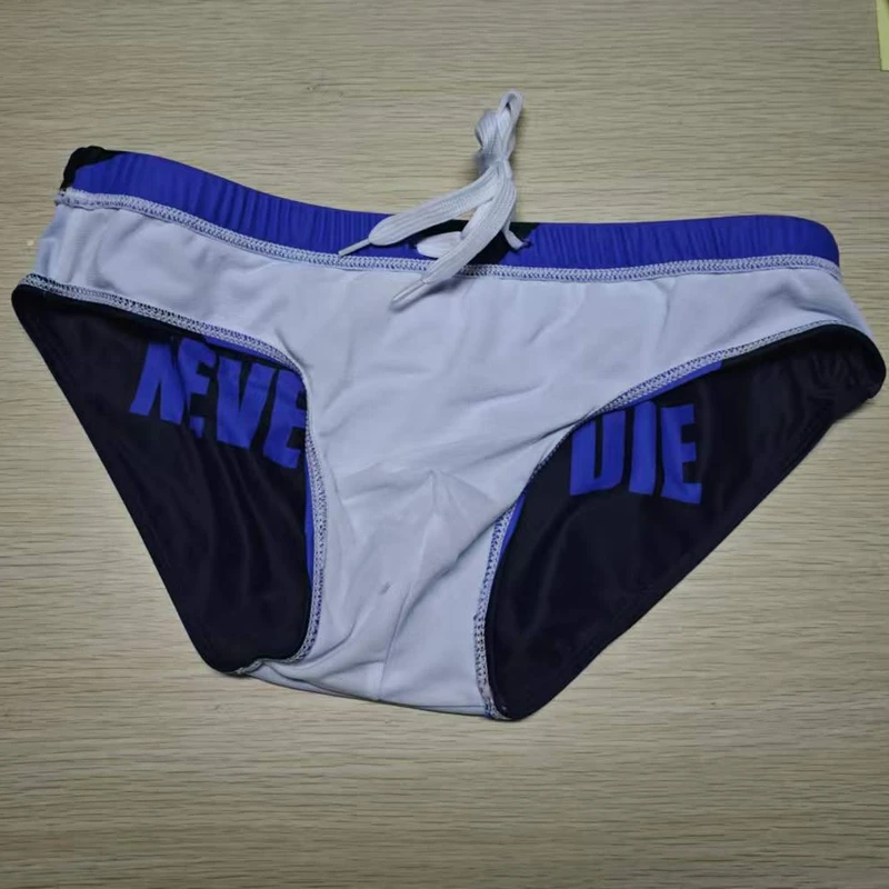 Combination Real shot real new men's classic cross-border men's triangular seaside swimming trunks hot spring pants230901