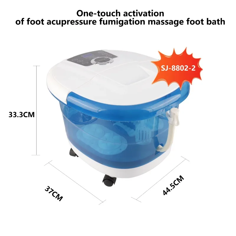 Overseas In Stock Portable Foot Spa Basin Smart Foot Massager Tub Large Soaking Bucket with Heating and Red light