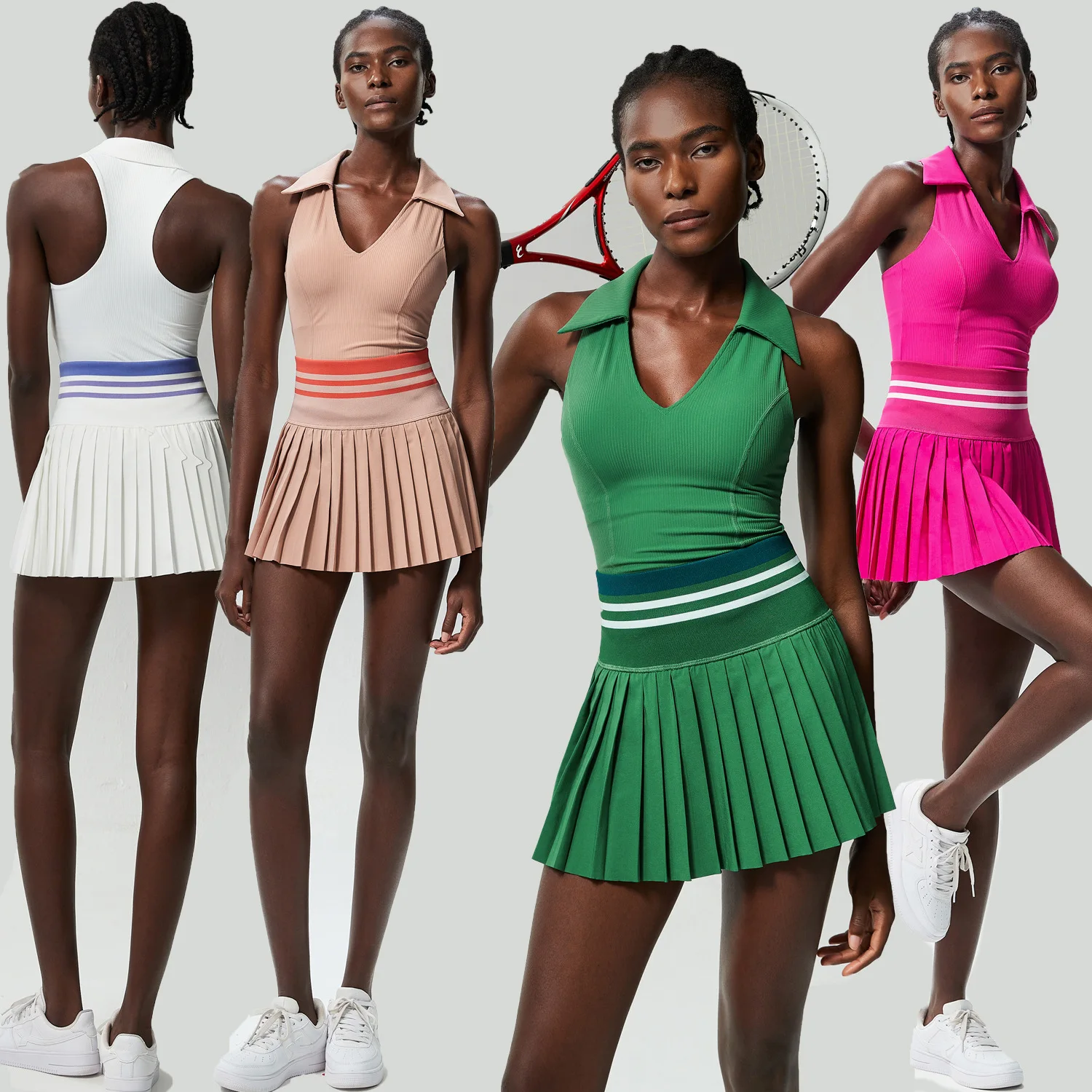 

New Arrival Women's Tennis Skorts Set