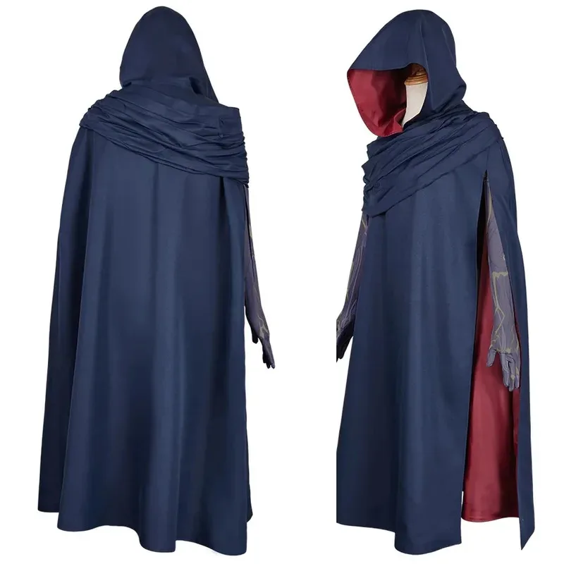 qa156Arcane Cosplay Fantasy Game Disguise for Adult Viktor Hoodie Belt Costume Roleplay Outfit Halloween Carnival