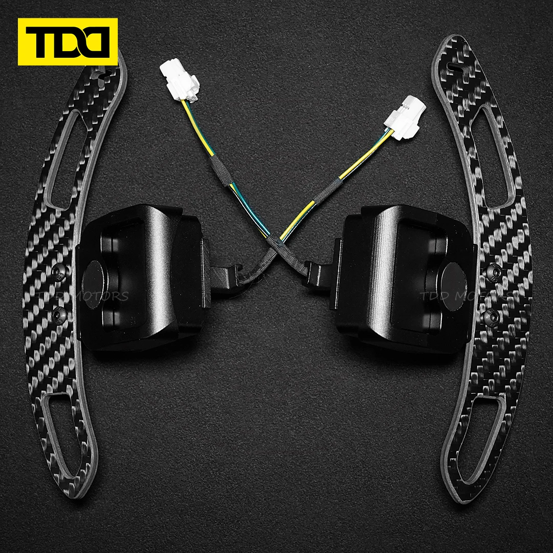 TDD Fif for AUDI A6 A7 S6 S7 RS6 RS7 Carbon Fiber Magnetic Shift Paddles Magnetic Attraction Function Car Accessories