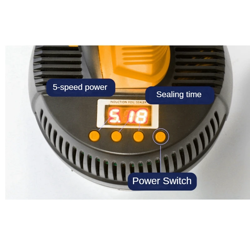 2X ручной электромагнитный индукционный герметик, машина для запечатывания бутылок, алюминиевая фольга, пластиковая укупорочная машина, герметик, вилка стандарта США