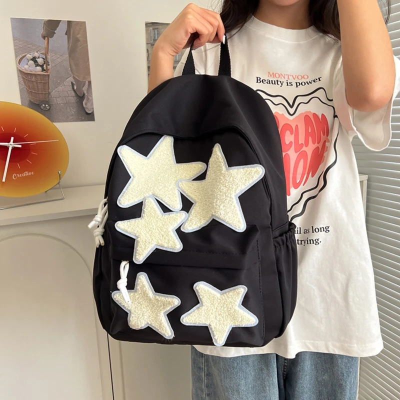 Mochila para niños, mochila versátil de estrella pequeña, bolsas para madres y niños, mochilas escolares para niñas, mochilas para niños pequeños, mochilas bonitas 2024