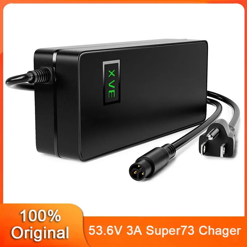 

54.6V/48V 3A Fast Charger Power Adapter with Super 73 RX, R, S2 for 48V Lithium Battery Power Supply Charger 54.6V AC/DC Adapter