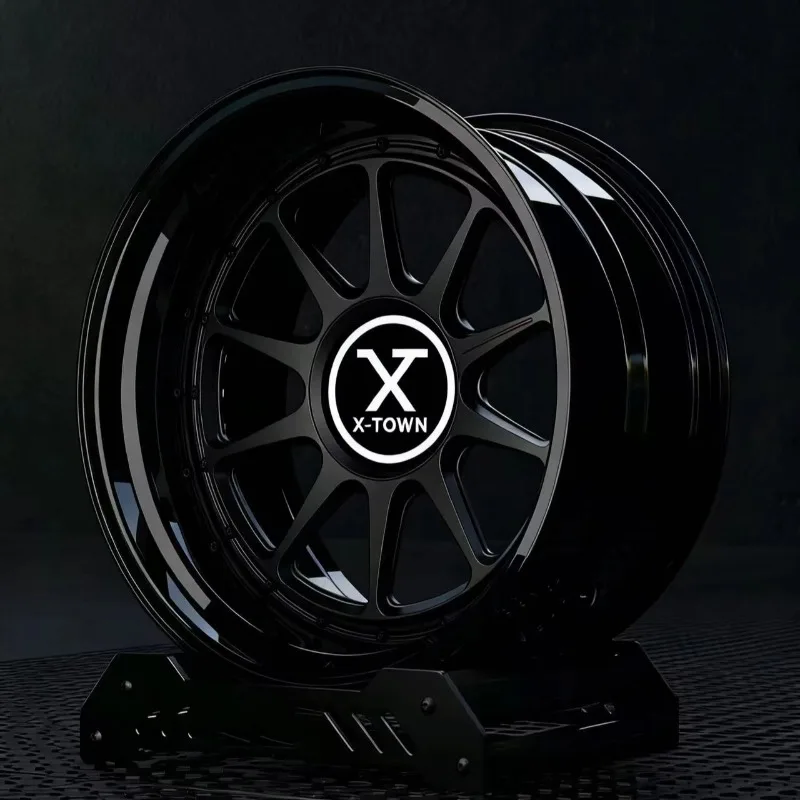 26 Style Custom Deep Concave 2 Piece LMR Wheels 16‑26 Inch Forged Dark Gold Multi‑Spoke X‑TOWN Brand 5 Year Warranty For F90 M5
