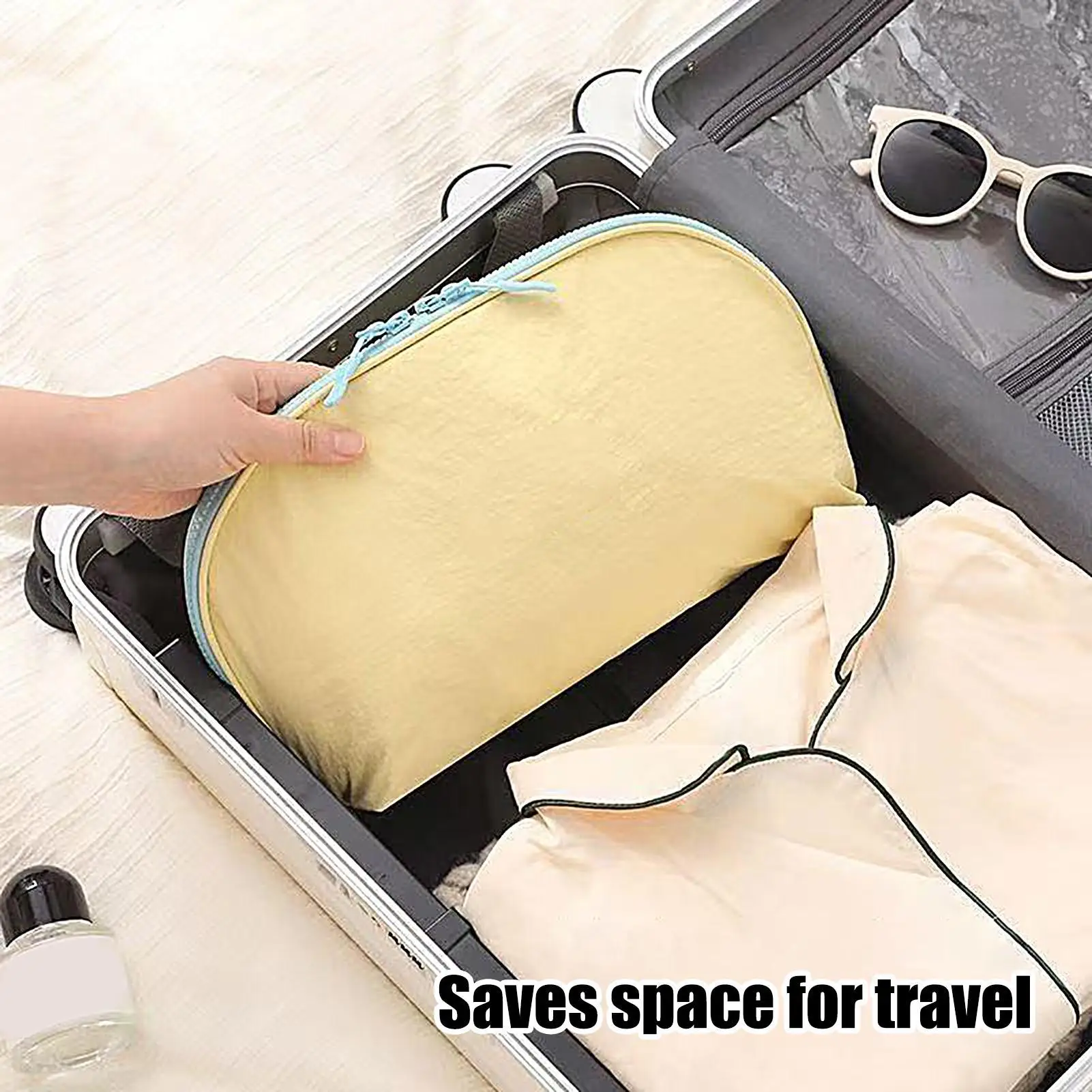 Underwear Storage Bag Bra Lingerie Travel Pouch Portable Closet Drawer Organizer Breathable Fabric for Suitcase Dorm Apartment view 3