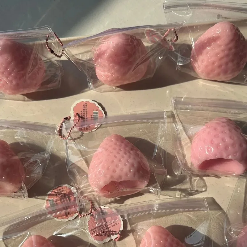 Strawberry Squeeze Toy Is A Slow Rebound Stress Relieving Toy Suitable for Children Adults Offices and Parties Squeeze Gift