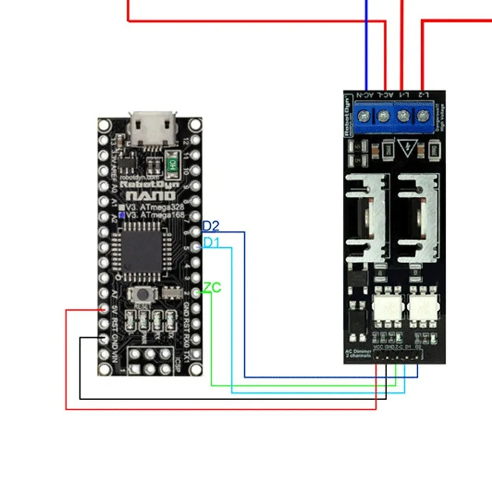 

3.3V/5V AC Light Dimmer Module 2 Channel Logic AC 50/60H 220V/110V Light Dimmer Module for Lamps Elements Fans Pumps Air Cleaner