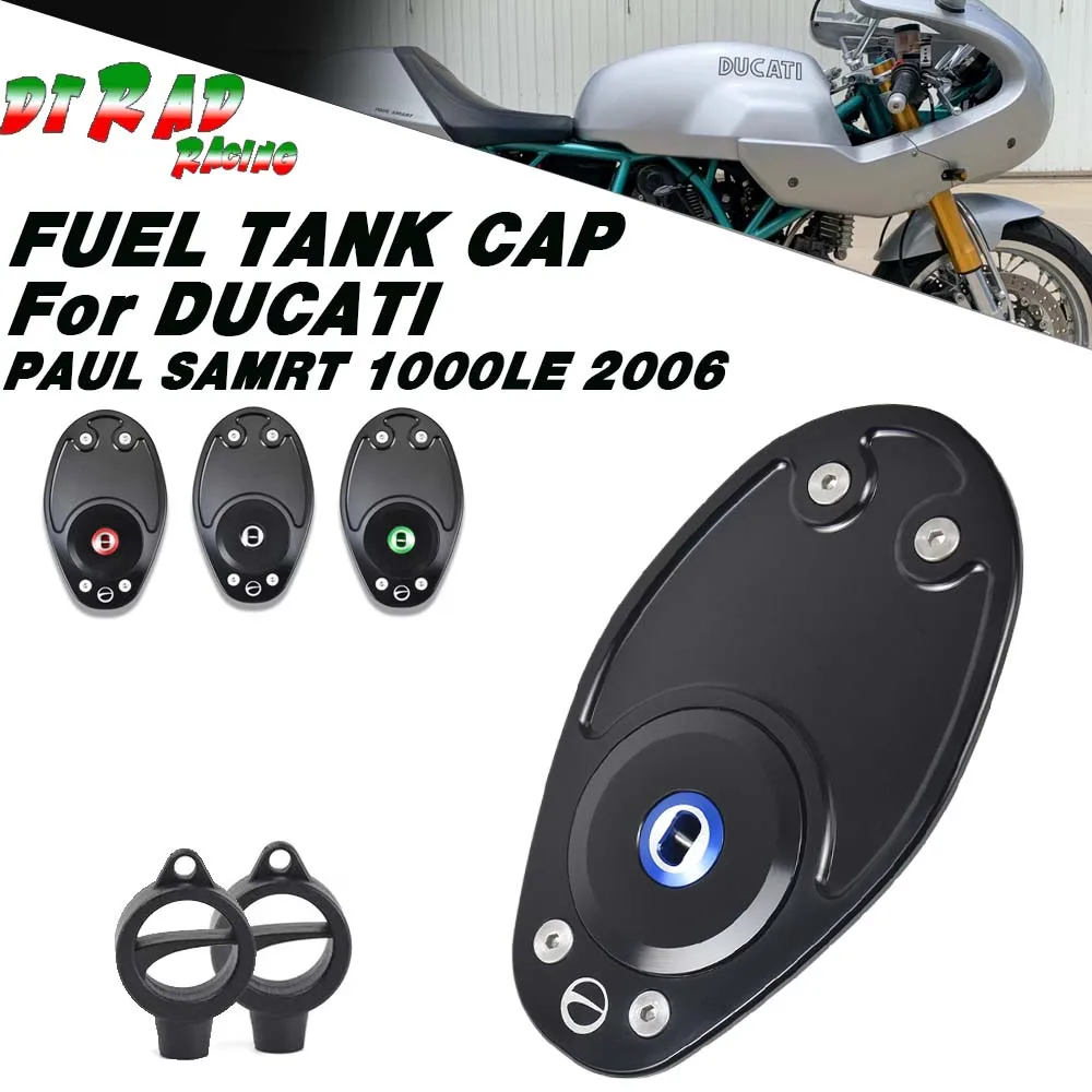 Motorcycle Locking Fuel Tank Cap Key Gasoline Plug For DUCATI PAUL SMART 1000LE 2006 Vintage Airbox Petrol Decorative Cover