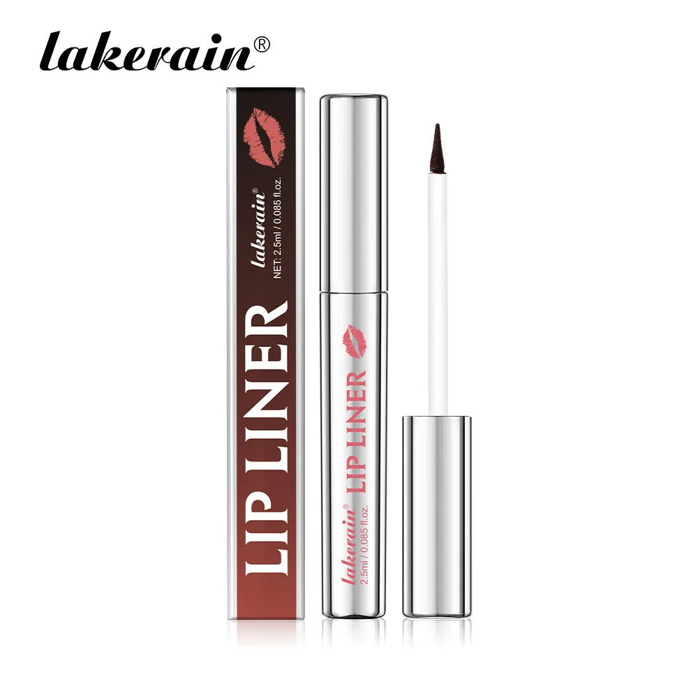 Lakerain Nuovo eyeliner a punta staccabile - Matita labbra opaca a lunga durata e facile da applicare, impermeabile per labbra definite