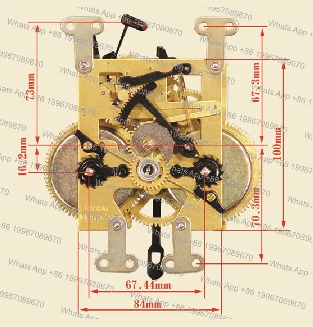 Clock Movement Accessories Old-Fashioned Mechanical Winding Floor Wall Table Clock Full Copper