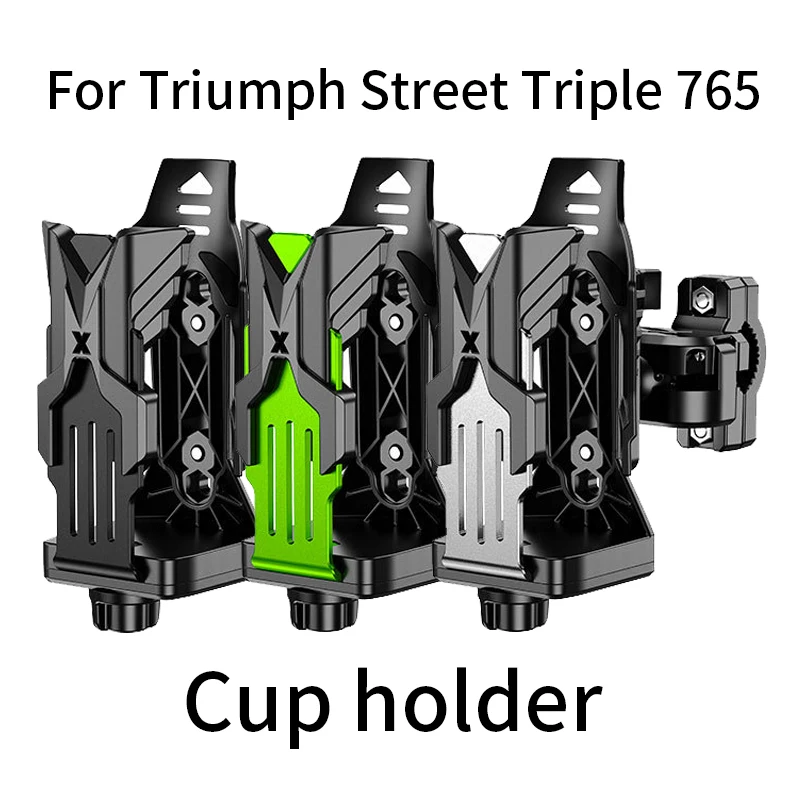 

For Triumph Street Triple 765 Motorcycle Cup Holder Drink Holder Handlebar Mount Adjustable Anti-Spill Universal Fit