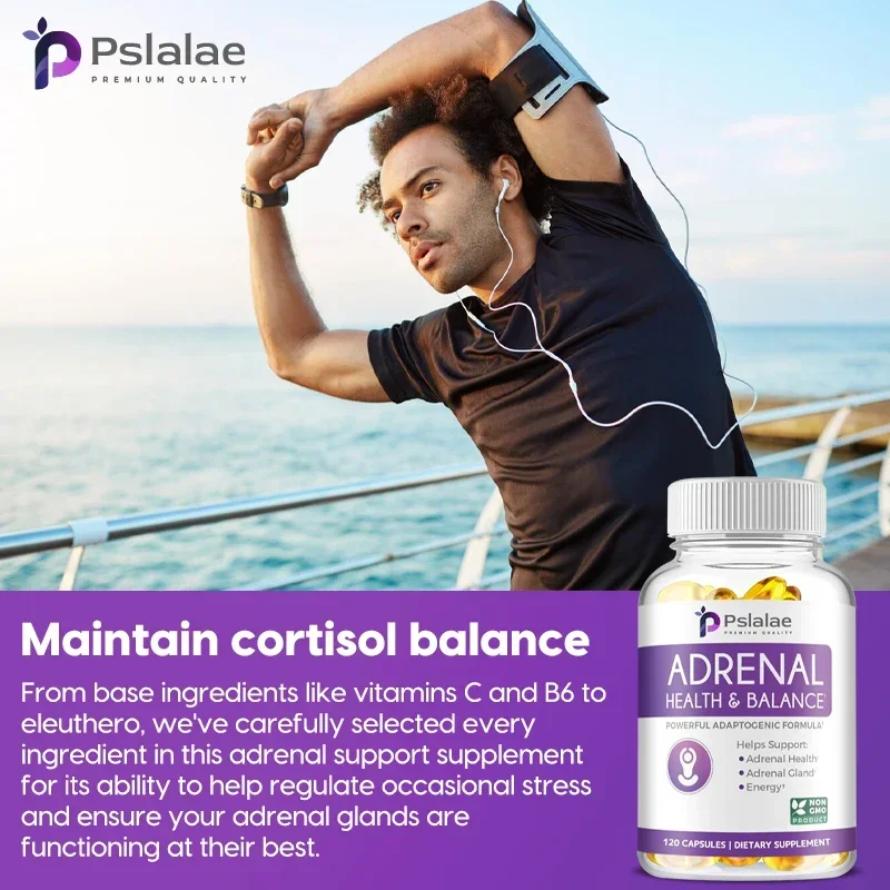 Adrenal Health & Balance - Powerful Ashwagandha & L-Tyrosine Fatigue Supplement - Stress Relief