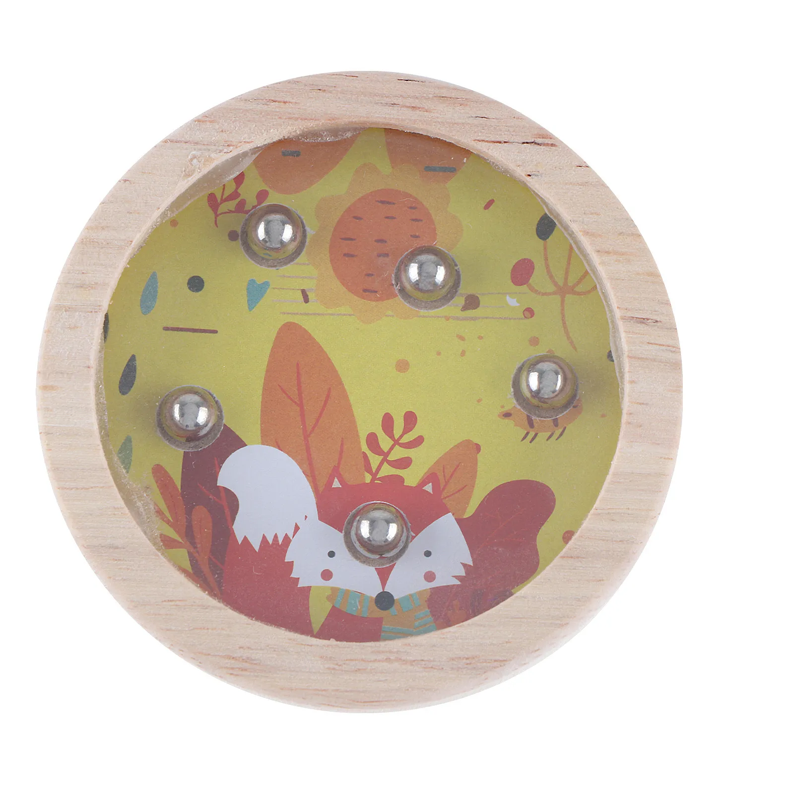 

Wooden Bead Maze Toy Marble Balancing Game Ball Balance Toys Games Eye Hand Coordination Old Fashioned for Kids Handheld