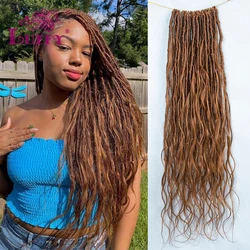 Crochet Boho Locs With Body Wave Human Hair Curls Color 30 Pre Looped Knotless Locs Crochet Hair With Human Hair Curly Ends