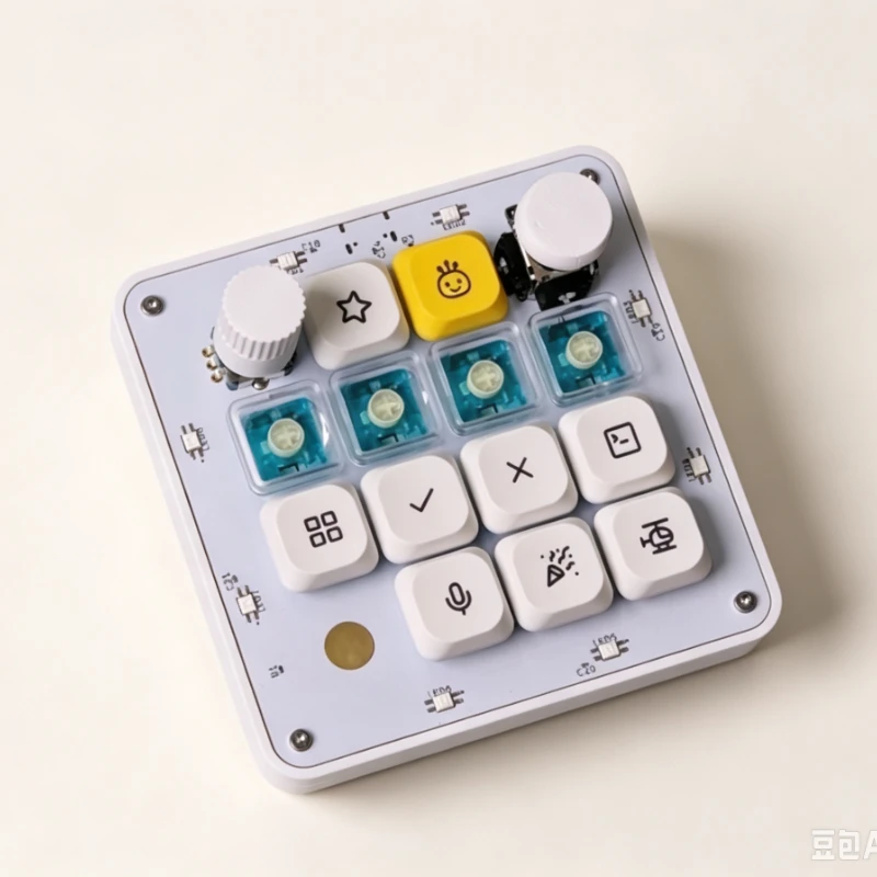 Open Micro Kbd AI Keyboard Customized Substitute Codexmicro 17key Layout with Knob Support Custom Macros Editing Design Keyboard