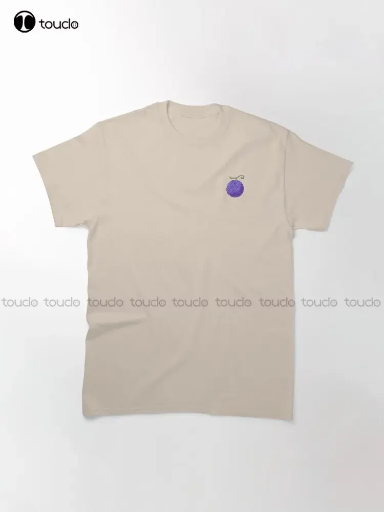 Subtle Anime Clothing: Devil Fruit Classic T-Shirt Custom Aldult Teen Unisex Digital Printing Tee Shirts Custom Gift Xs-5Xl