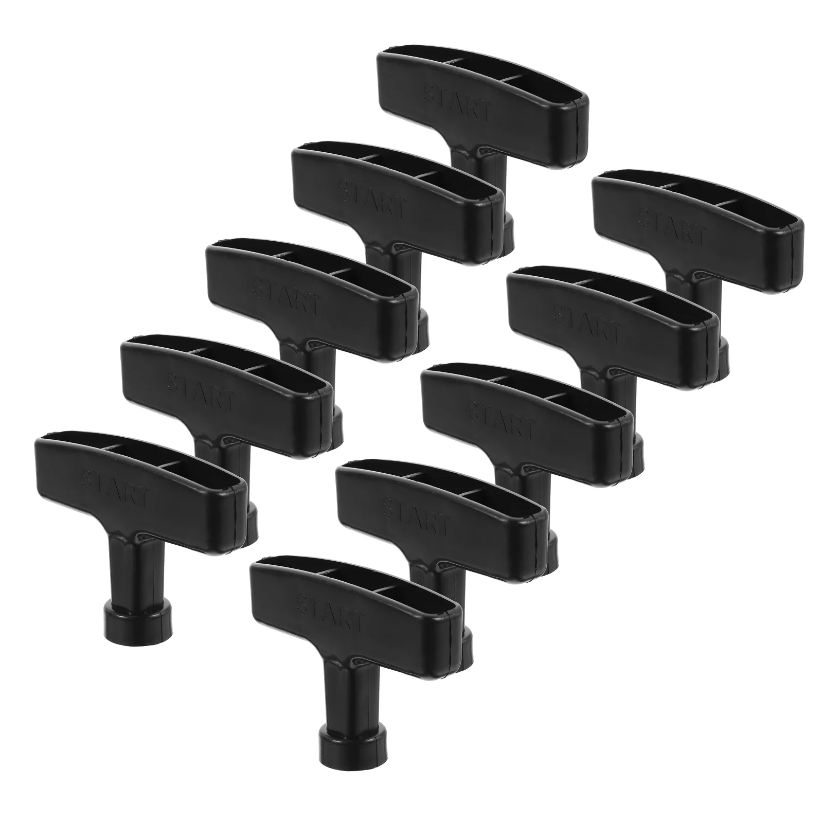 

10 Pcs Starter Handle Pull Re-coil Engine Replacement Cord Black Gasoline Generator