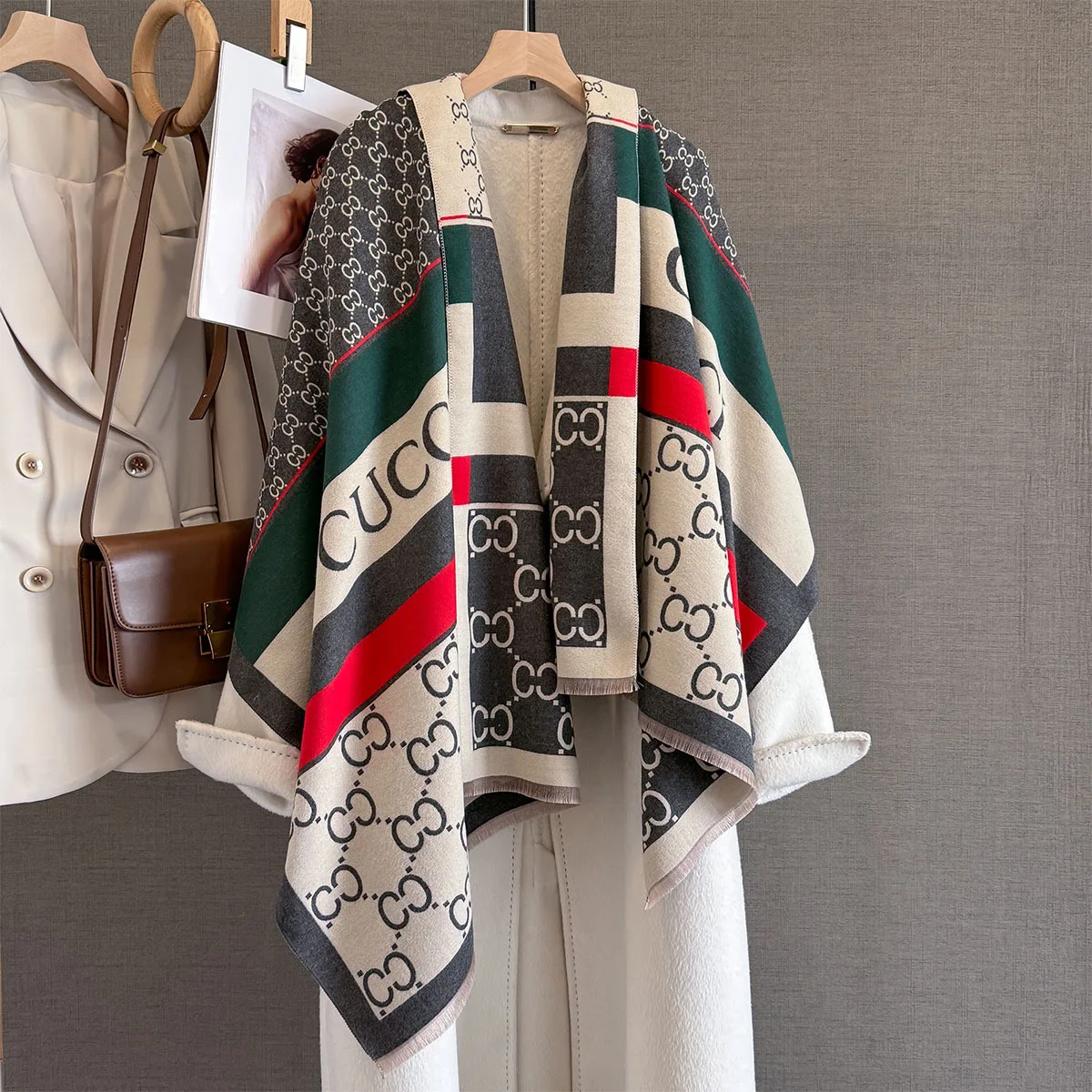 

Новые роскошные зимние двусторонние кашемировые длинные шарфы с бахромой, высокое качество, женская утепленная шаль, женский теплый шарф из пашмины