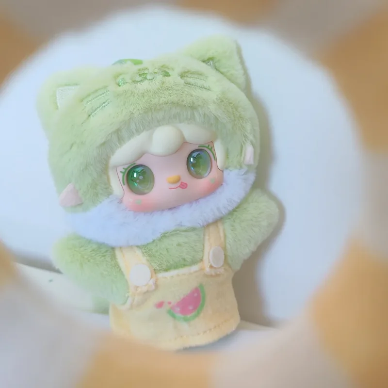 

Yooki Meow Meow Summer Party Plush Keychain Blind Box Cute Collectible Doll Bag Charm Trendy Toy Gift for Girls Adults Fun