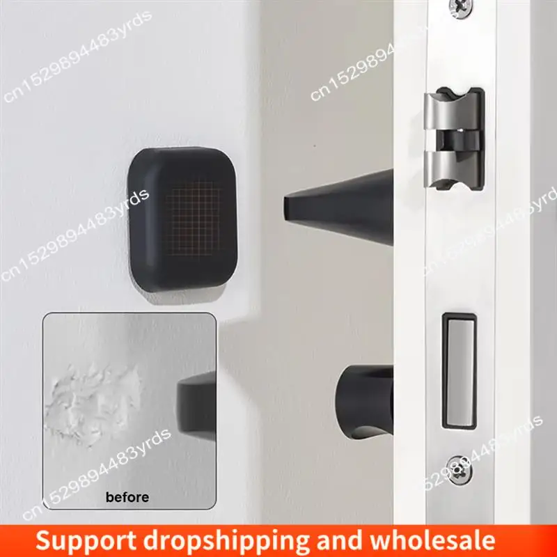 

AA86 Silicone Door Stopper Wall Protector Pads - Self-Adhesive, Anti-Shock, Mute Handle Bumpers For Home Improvement