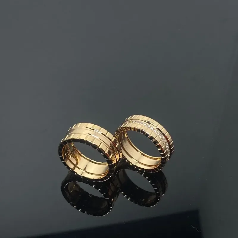 European Luxury 925 Silver Ring with Ice Block Shape and Zircon Inlay - Perfect Couple Gift for Party - Free Shipping