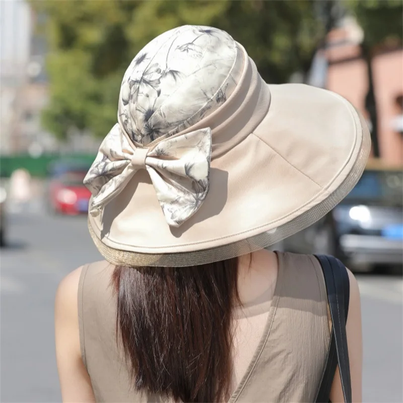 Summer Fisherman\'s Hat Which Can Be Folded Large Brim Flower Sunshade Hat With Sun And UV Protection And Fashionable Beach Sun