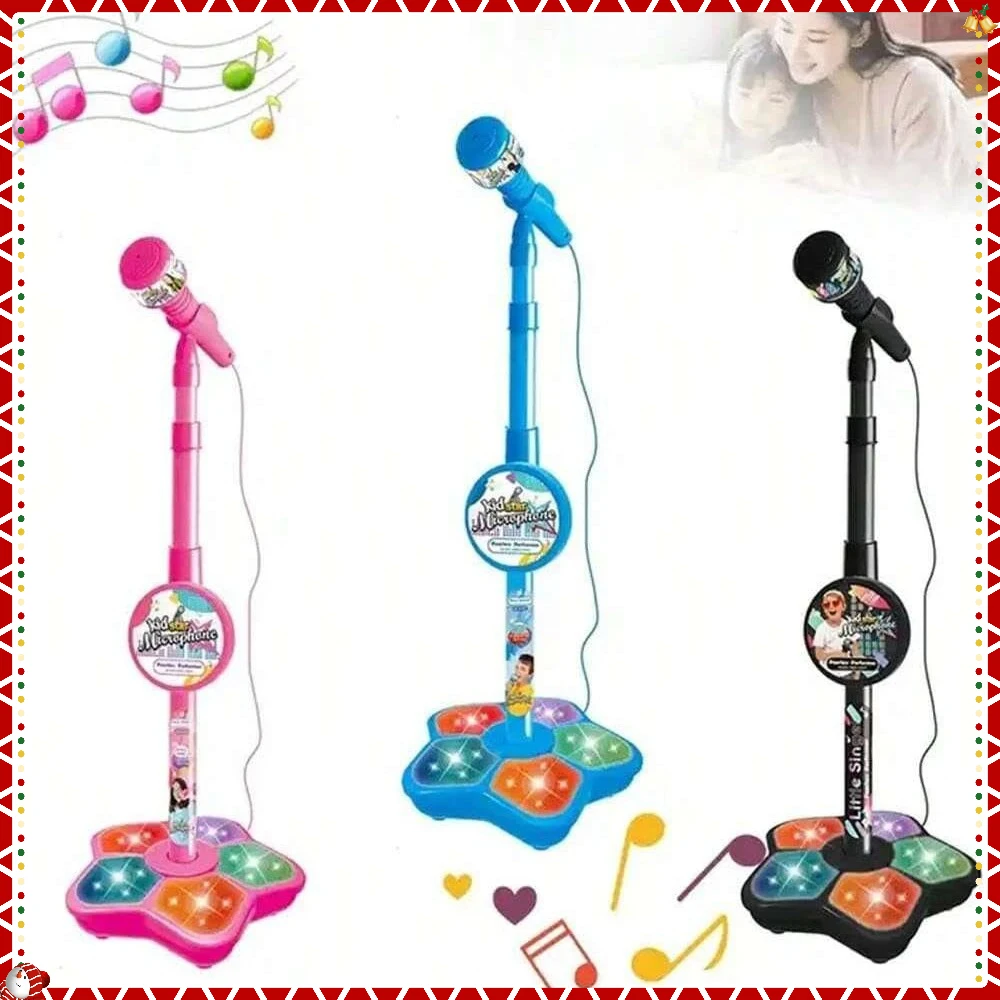 Kids Microphone Stand Toy, Portable Children's Karaoke Electronic, Durable Party Karaoke Microphone Stand, Kids Karaoke Machine