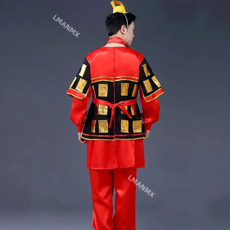 Disfraz de armadura Unisex chino antiguo, casco General, armadura de guerrero, corsé de comandante, disfraz de soldado