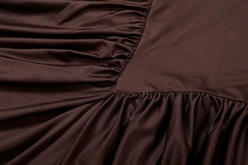 2025 Autunno Inverno Solido Increspato Patchwork Aderente Maxi Vestito Da Partito Dolcevita Manica Lunga Sottile Abito Da Sera Banchetto Abito Lungo