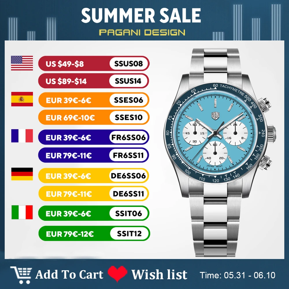 

RollsTimi 2025 New Men's Watches Top Luxury Man Quartz Wristwatches Chronograph AR Sapphire Mirror Waterproof Sports Clock Gift