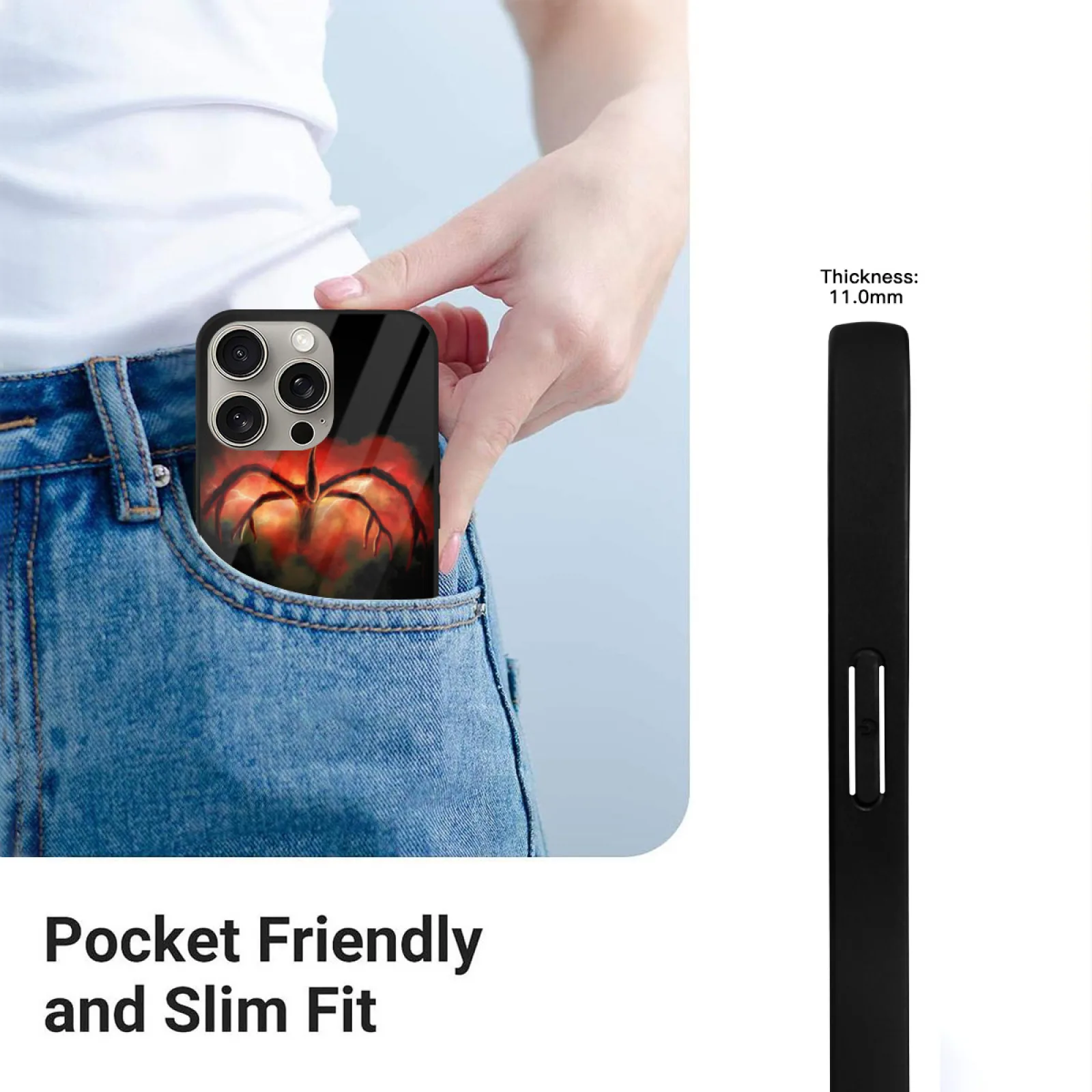 العقل مضيئة غريب تي شيرت جراب هاتف آيفون 14 13 آيفون 15 11 16 برو ماكس 7 8 زائد غطاء ناعم أحد عشر الرعب 80S #2