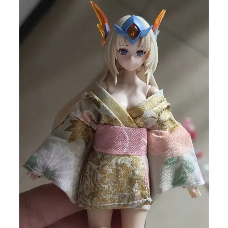 1/12 스케일 여성 군인 일본 인쇄 기모노 짧은 드레스 옷 모델 12 "액션 피규어 Tbl Ph 바디 액세서리