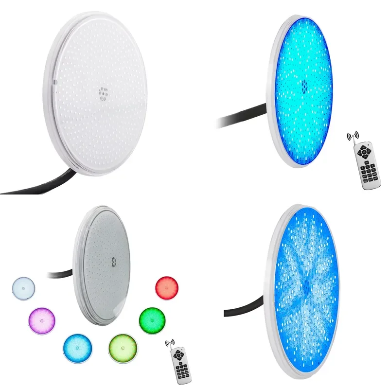 Refined Factory Underwater Bulb Ultra Thin Resin Filled RGB White 18W 24W 35W IP68 LED Pool Light