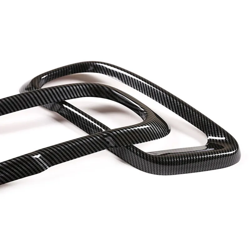 Carbon Texture For BMW X5 G05 X6 G06 X7 G07 2019 2020 2021 M Sports Car Accessories Tail Muffler Exhaust Pipe Output Cover Trim