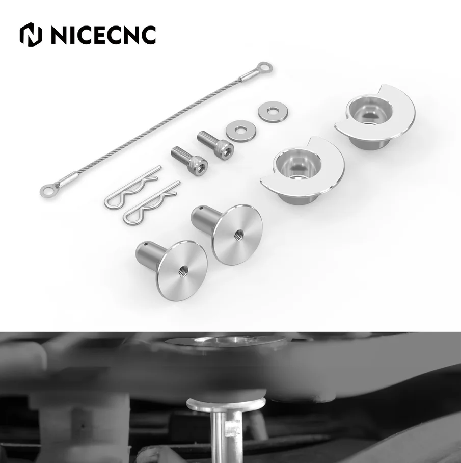 

NICECNC ATV Seat Receptacle Latch Replacement Pin For Yamaha YFZ450R 2012-2022 YFZ450RSE 2009-2024 YFZ450X 2010-2011 Aluminum