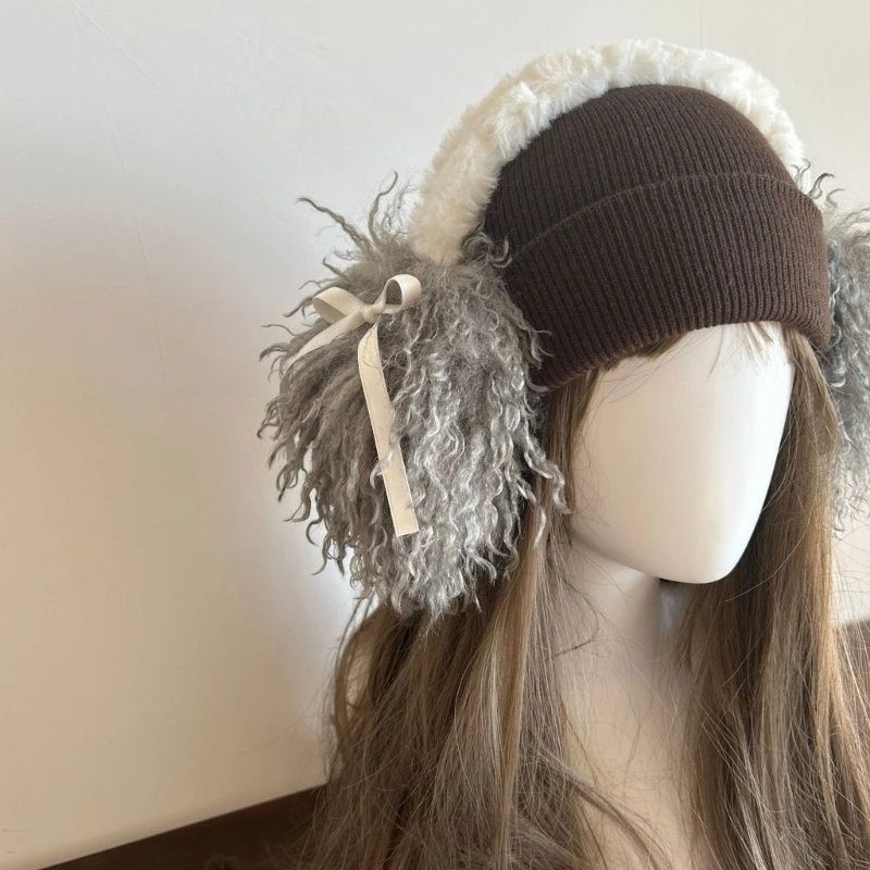 À prova pelúcia earmuff menina inverno quente orelha cobre frio macio orelha muffs dropshipping