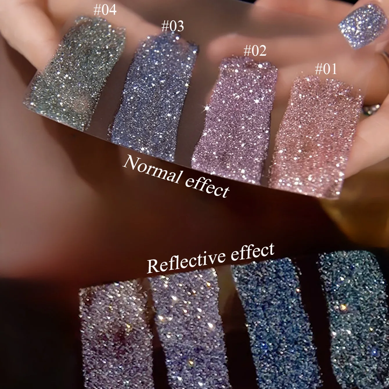 1 قطعة WS الخريف/الشتاء سوبر فلاش بريق هلام مسمار الفن العلوي نهر هلام مسمار البولندية فلاش الأبيض عاكس كسر الماس هلام