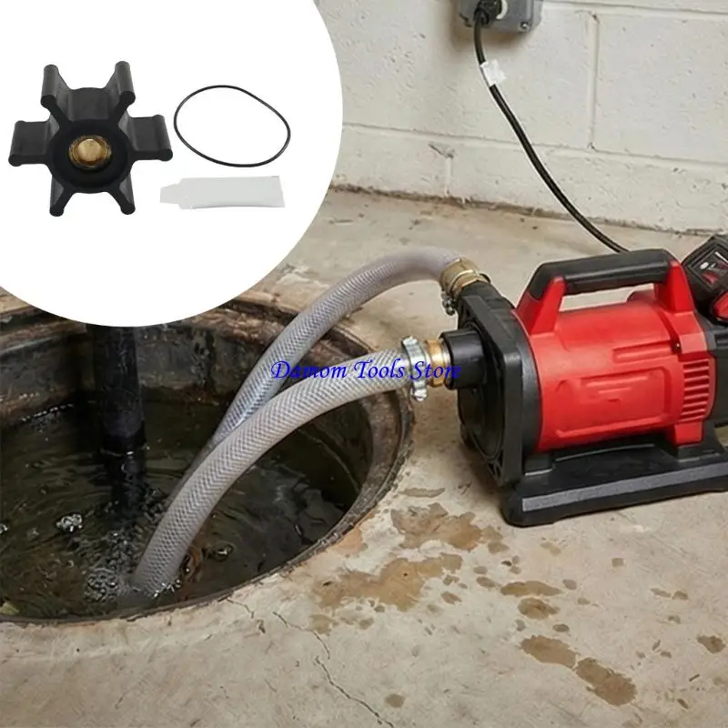 57BE Good Quality Water Pump Impeller with O Rings and Lubricants for Water Pump Maintenance Anti Corrosion Materials