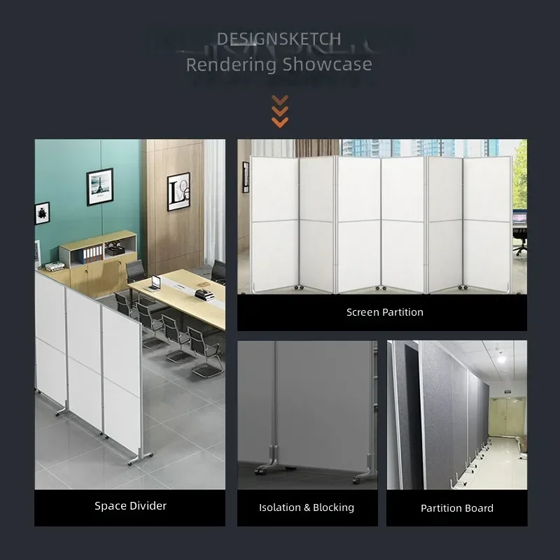 for Aluminum Alloy Mobile Screen Foot Balance Bracket Base Baffle Support Frame Movable High Screen Partition Accessories